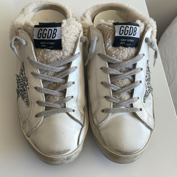 Size 38, Slip-On Golden Goose Sneakers w/ semi-sherpa lining - Picture 2 of 4